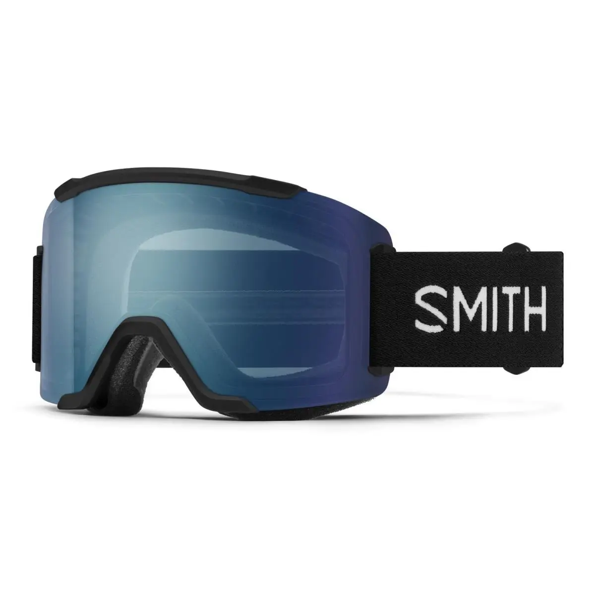 Smith Squad Snow Goggles Black Frame Chromapop Everyday Blue Mirror Lens by Smith Optics