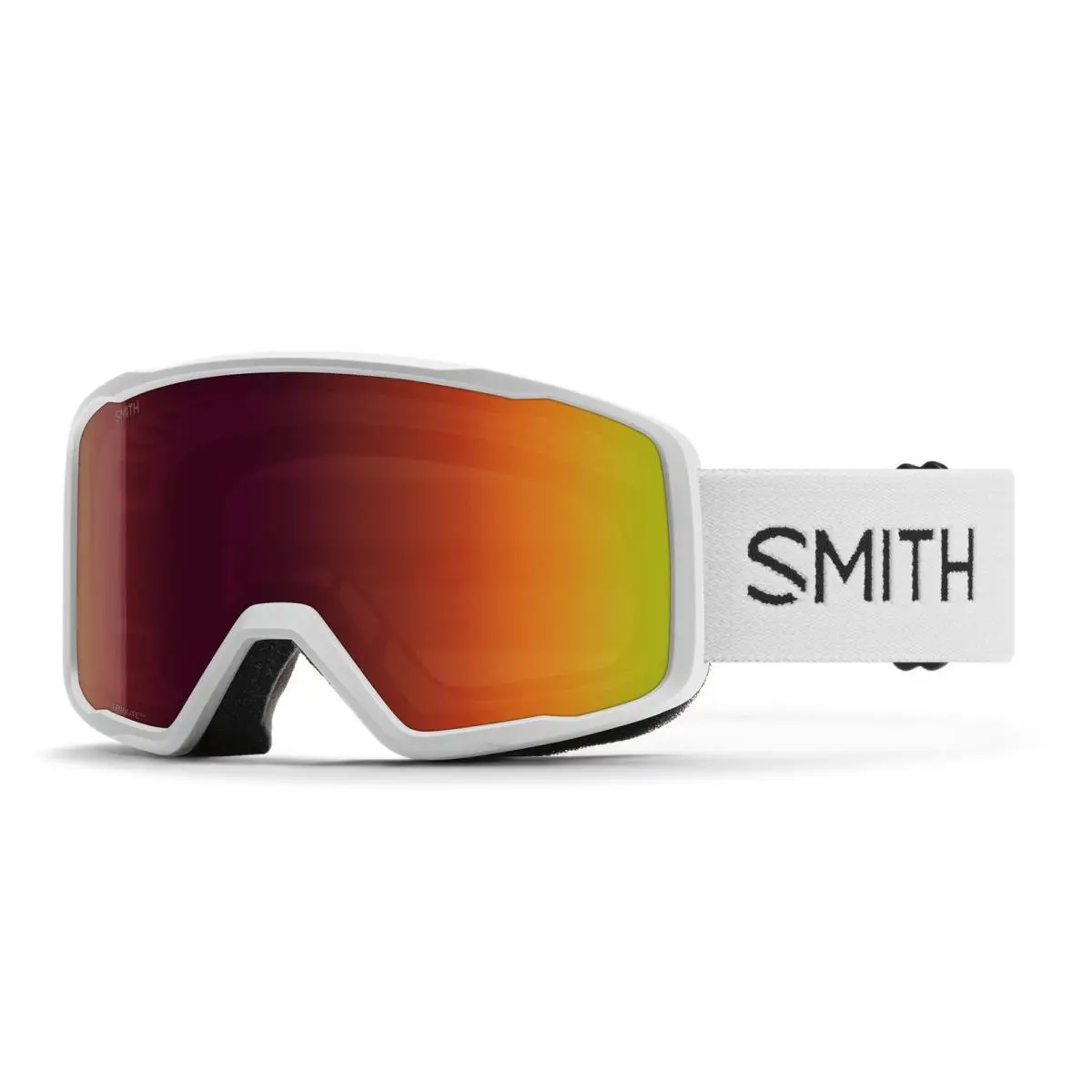 Smith Tribute Snow Goggles White Frame Red Sol-x Mirror Lens by Smith Optics