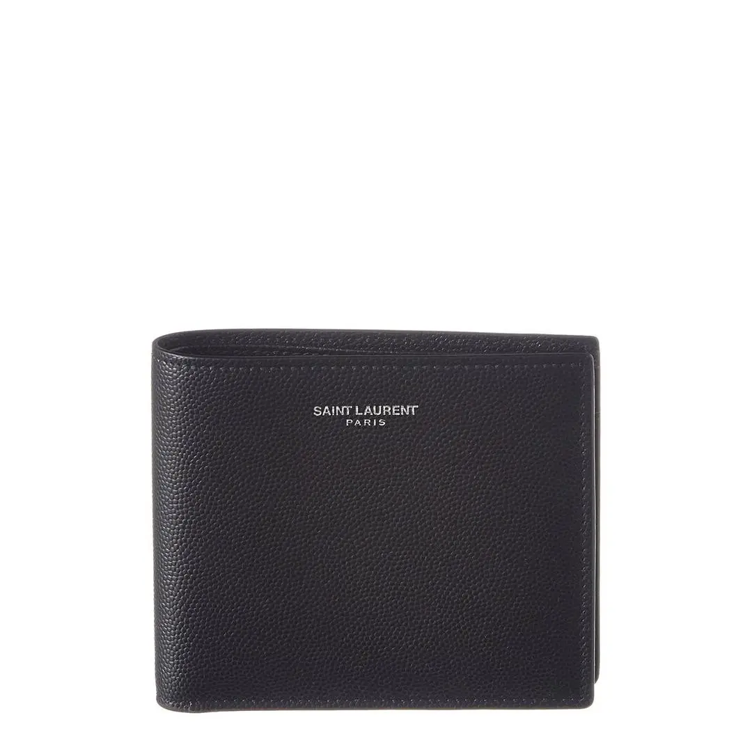 Saint Laurent Paris East/west Leather Bifold Wallet Men`s