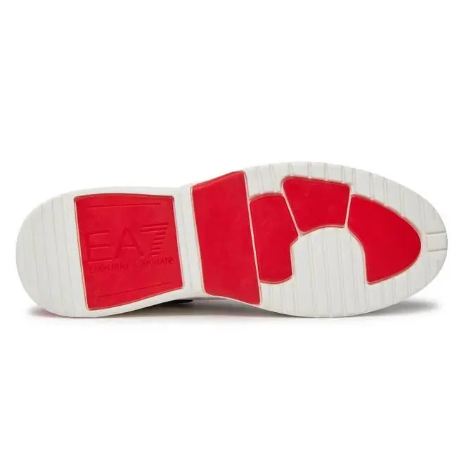 Emporio Armani shoes - Emporio Armani EA7 Shoes - Shoes - X8Z039 XK331 S915 - BLACK / WHITE / RACING RED (UPC: 8056787474185) 4