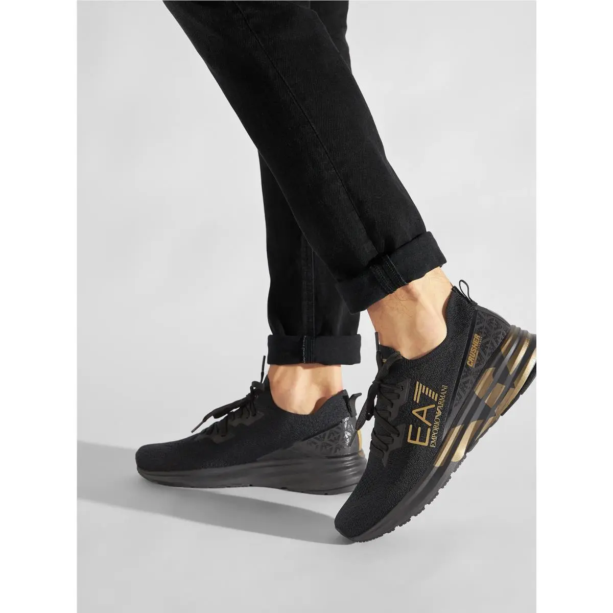 Emporio Armani shoes - Emporio Armani EA7 Men`s Running Shoes - X8X095 XK240 M701 - Black 5