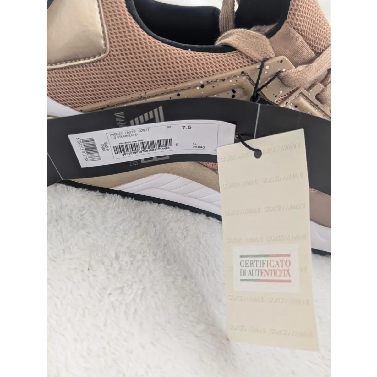 Emporio Armani shoes - 7.0 Trainer U - Trainer - 248027 7A279 - Pink 7