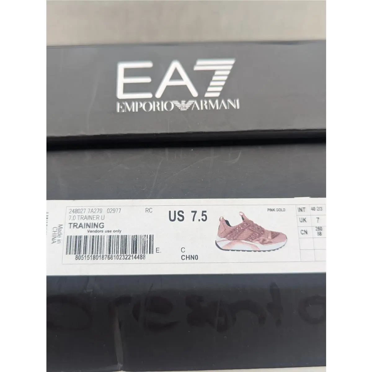 Emporio Armani shoes - 7.0 Trainer U - Trainer - 248027 7A279 - Pink 5