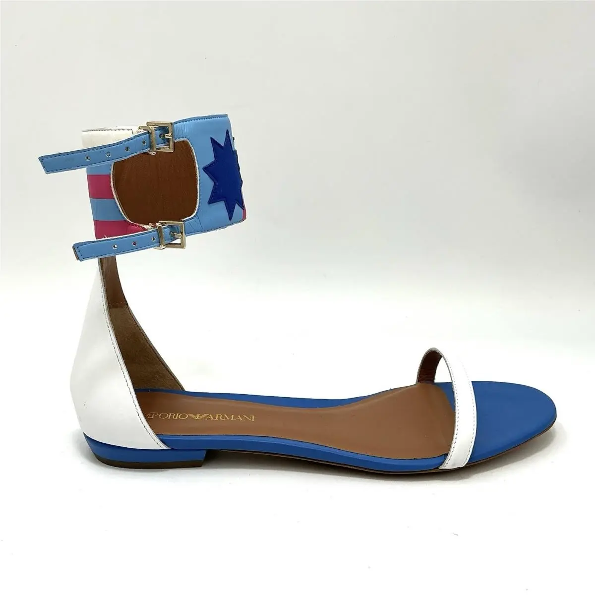 Emporio Armani shoes - X3P637 - X3p637 - White/blue/pink (UPC: 8059596215789) 0
