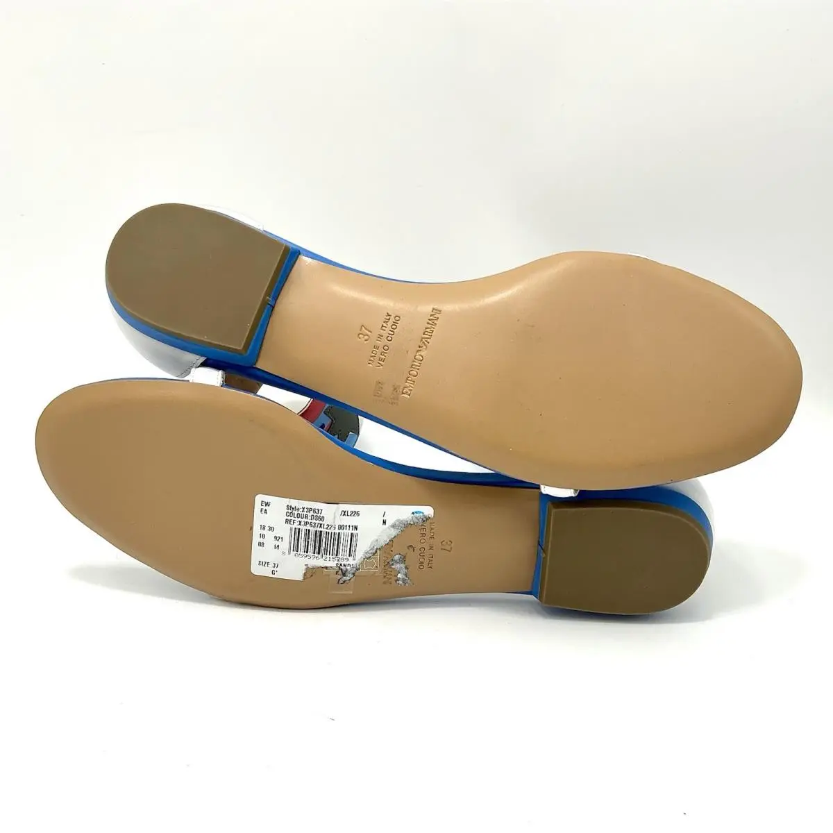 Emporio Armani shoes - X3P637 - X3p637 - White/blue/pink (UPC: 8059596215789) 5