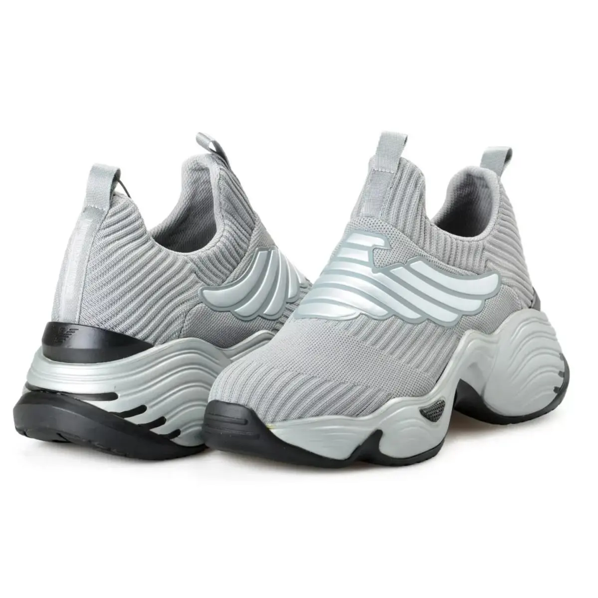 Emporio Armani shoes - EMPORIO ARMANI Women`s SHOES - SHOES - X3X092 HO049 R697 - GREY GRIFFIN + SILVER (UPC: 8050941834600) 6