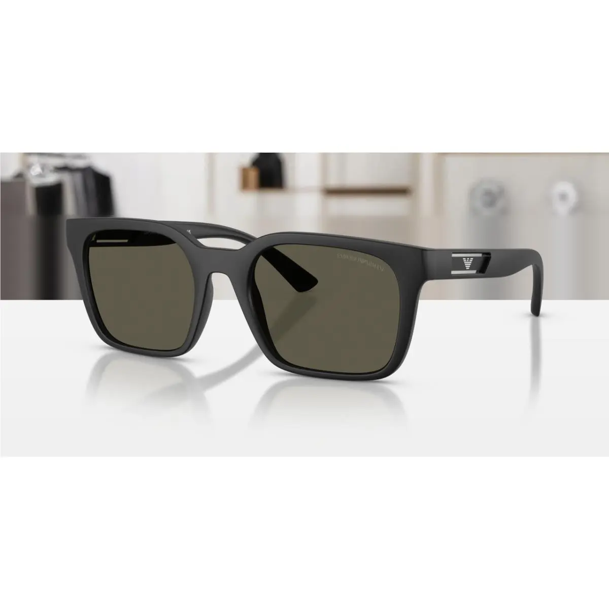 EA4269 500187 Matte Black Dark Grey 54 mm Sunglasses by Emporio Armani