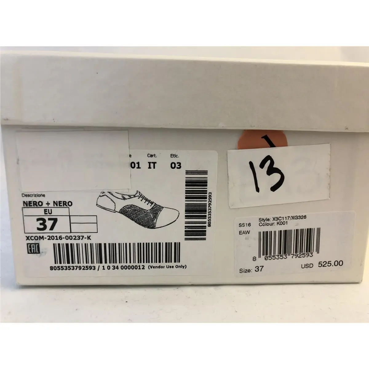Emporio Armani shoes - Black (UPC: 8055353792593) 9
