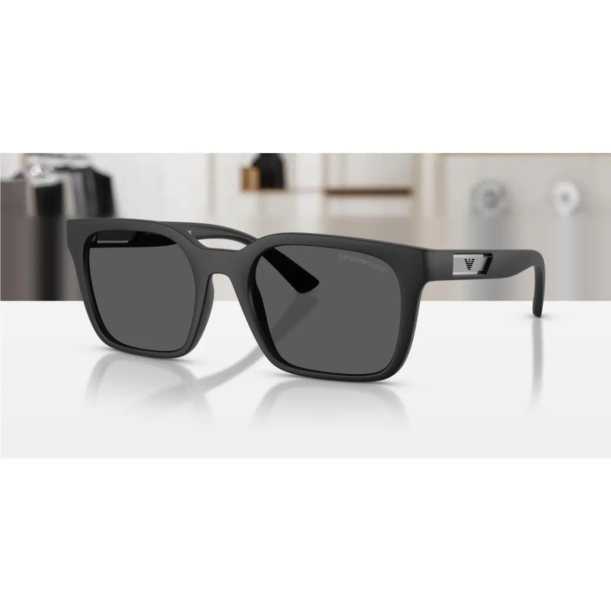 EA4269 500987 Matte Black Dark Grey 54 mm Sunglasses by Emporio Armani