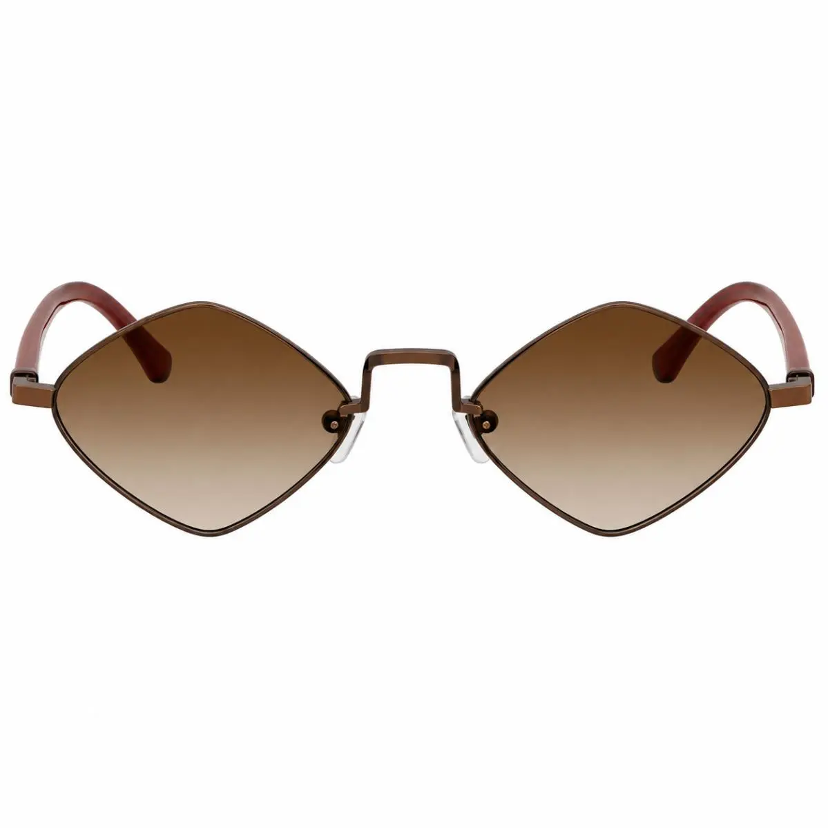 EA 2182 345513 Shiny Anticate Bordeaux Metal Sunglasses Brown by Emporio Armani