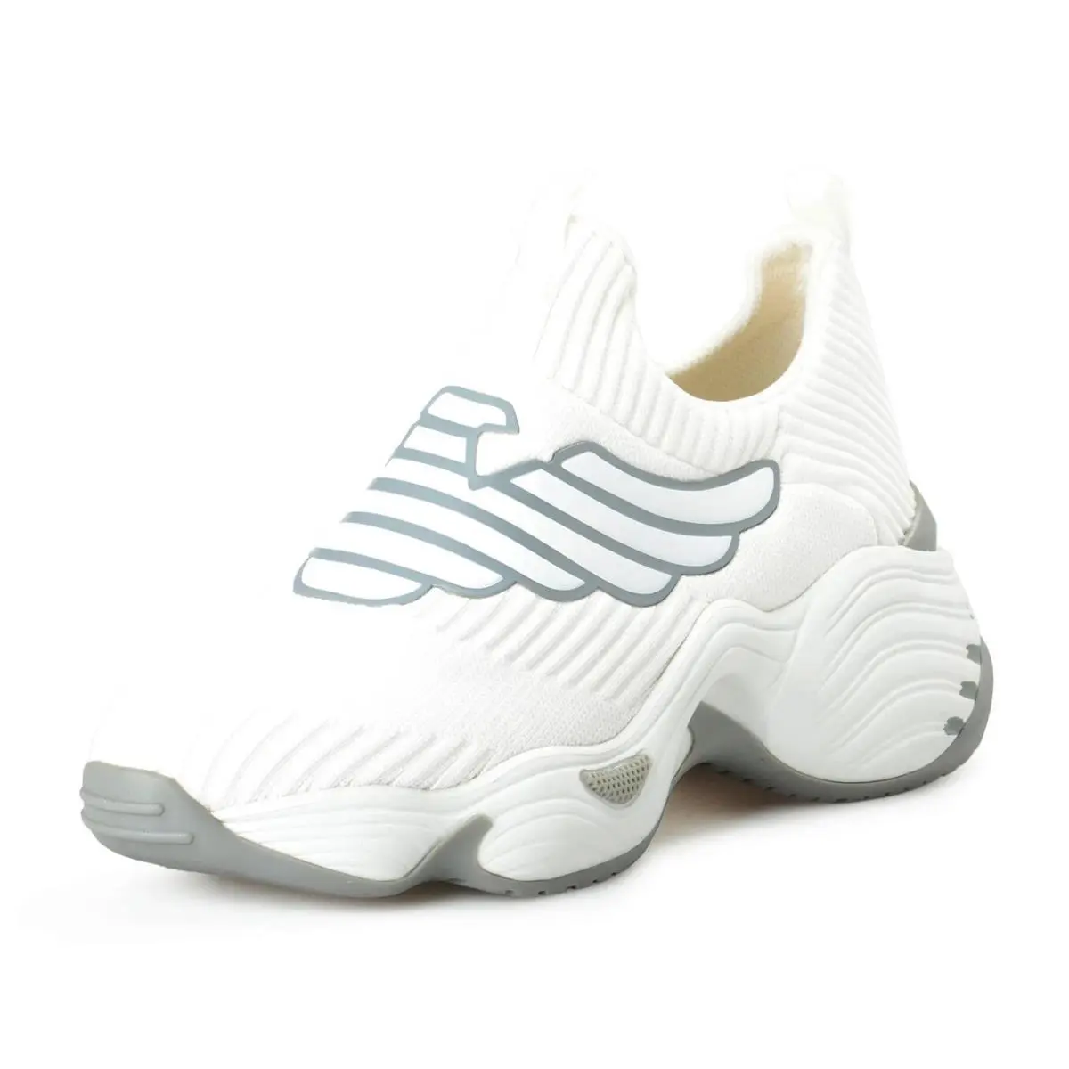 EA7 Women`s White Griffin Extralight Fashion Sneakers Shoes by Emporio Armani