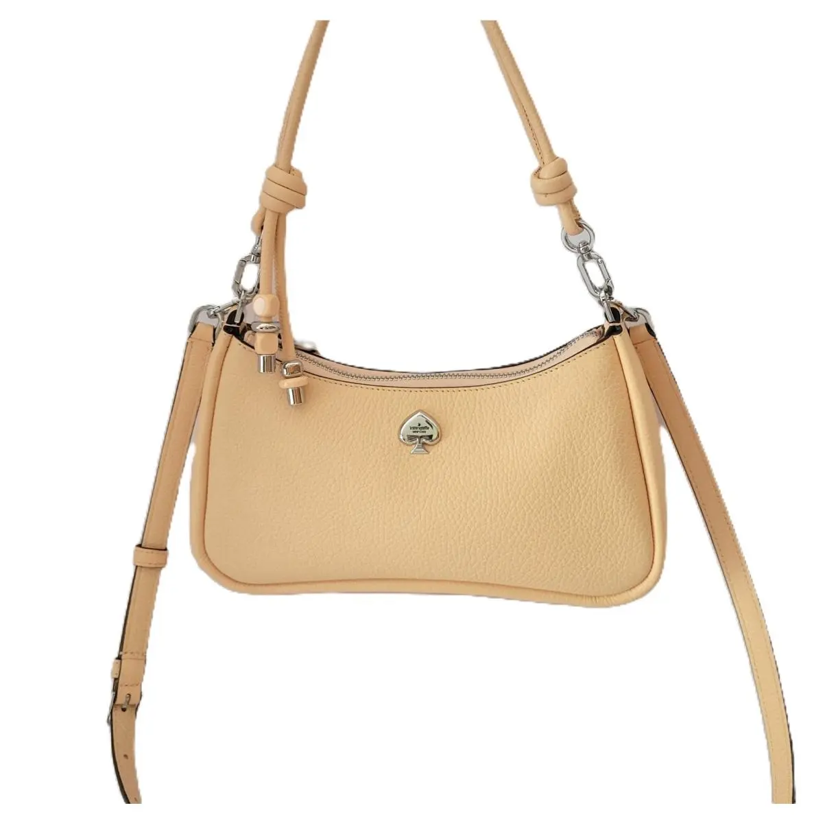 KO435 Kayla Knotted Strap Small Shoulder Handbag Citrus Glaze Leather by Kate Spade