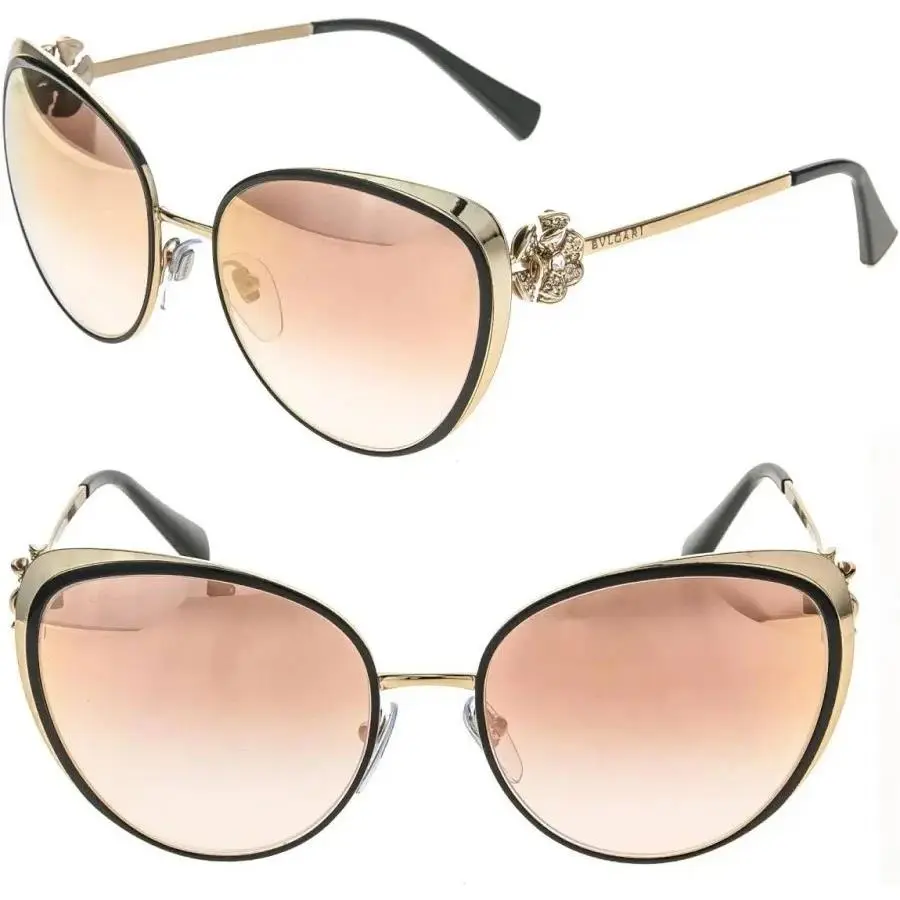 Sunglasses 6092-B 239/6F Rose Gold/rose Mirror Lens by Bvlgari