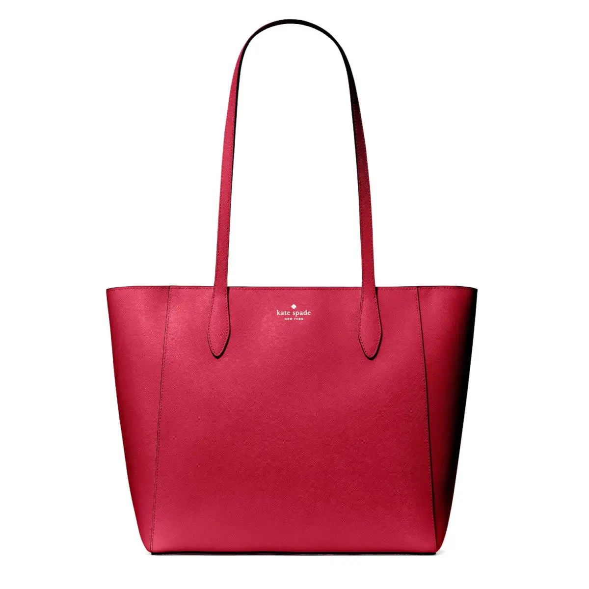 New  Dana Saffiano Tote Red Jam with Dust Bag by Kate Spade