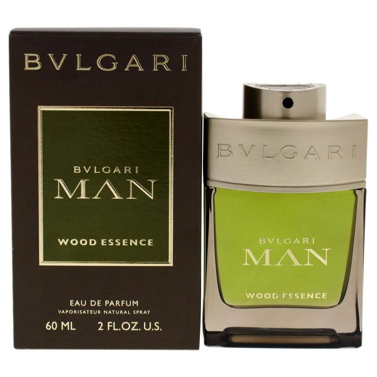 Man Wood Essence Eau De Parfum 2 oz 60 ml For Men by Bvlgari