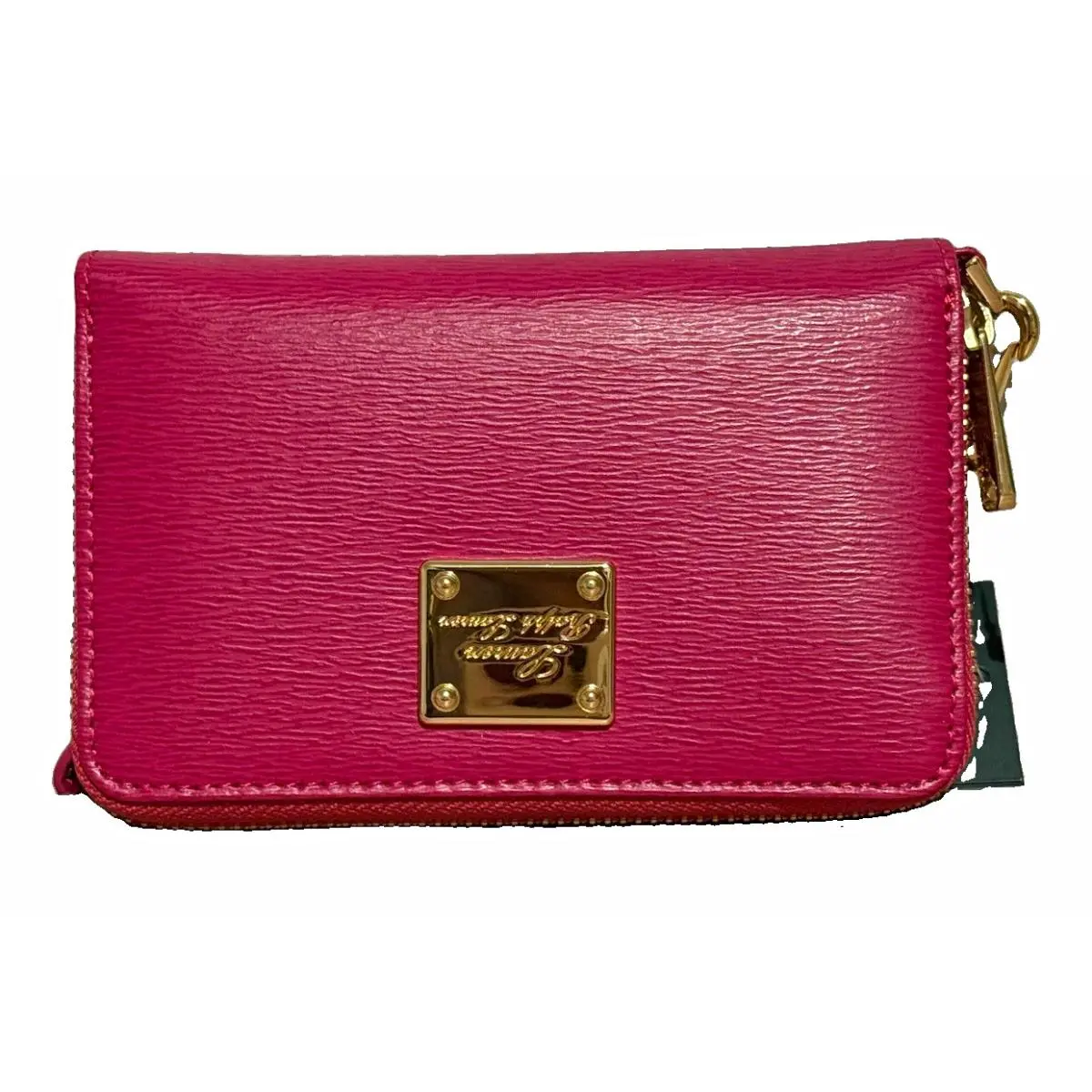 Lauren  Sloan Street Pink Leather Zip-around Wristlet Wallet by Ralph Lauren