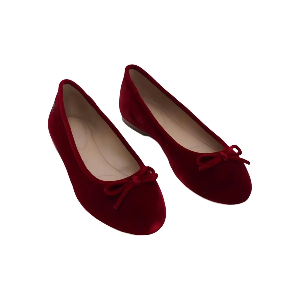 Lauren Ralph Lauren Jayna Flats Red Velvet Womens Sz US 7M EU 37