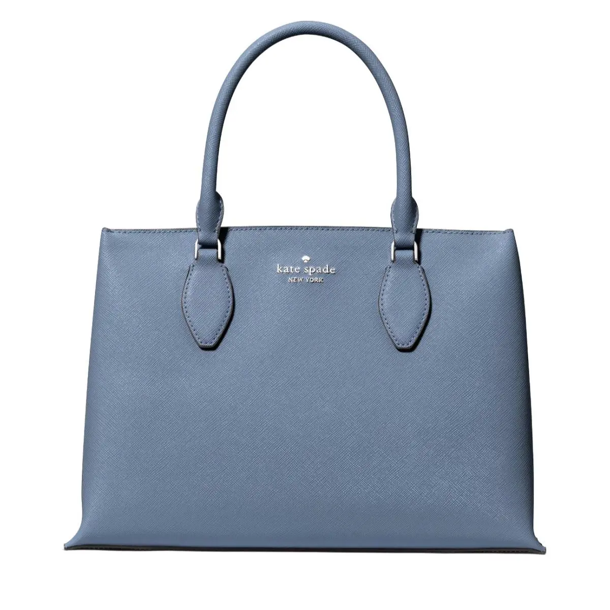 New  Rae Medium Satchel Saffiano Cinder Grey Blue by Kate Spade