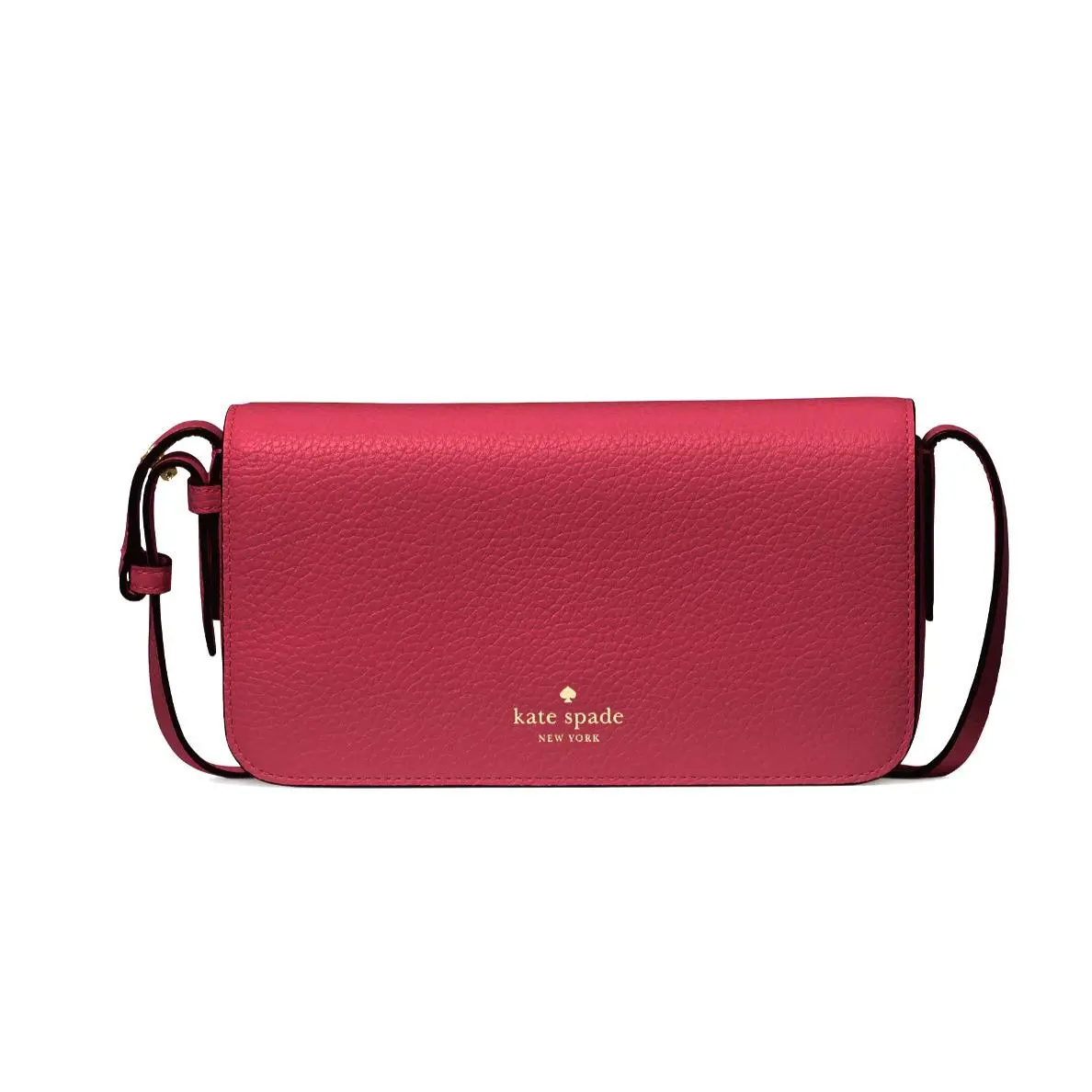 New  Juliette Crossbody Bag Pebble Leather Red Jam with Dust Bag by Kate Spade