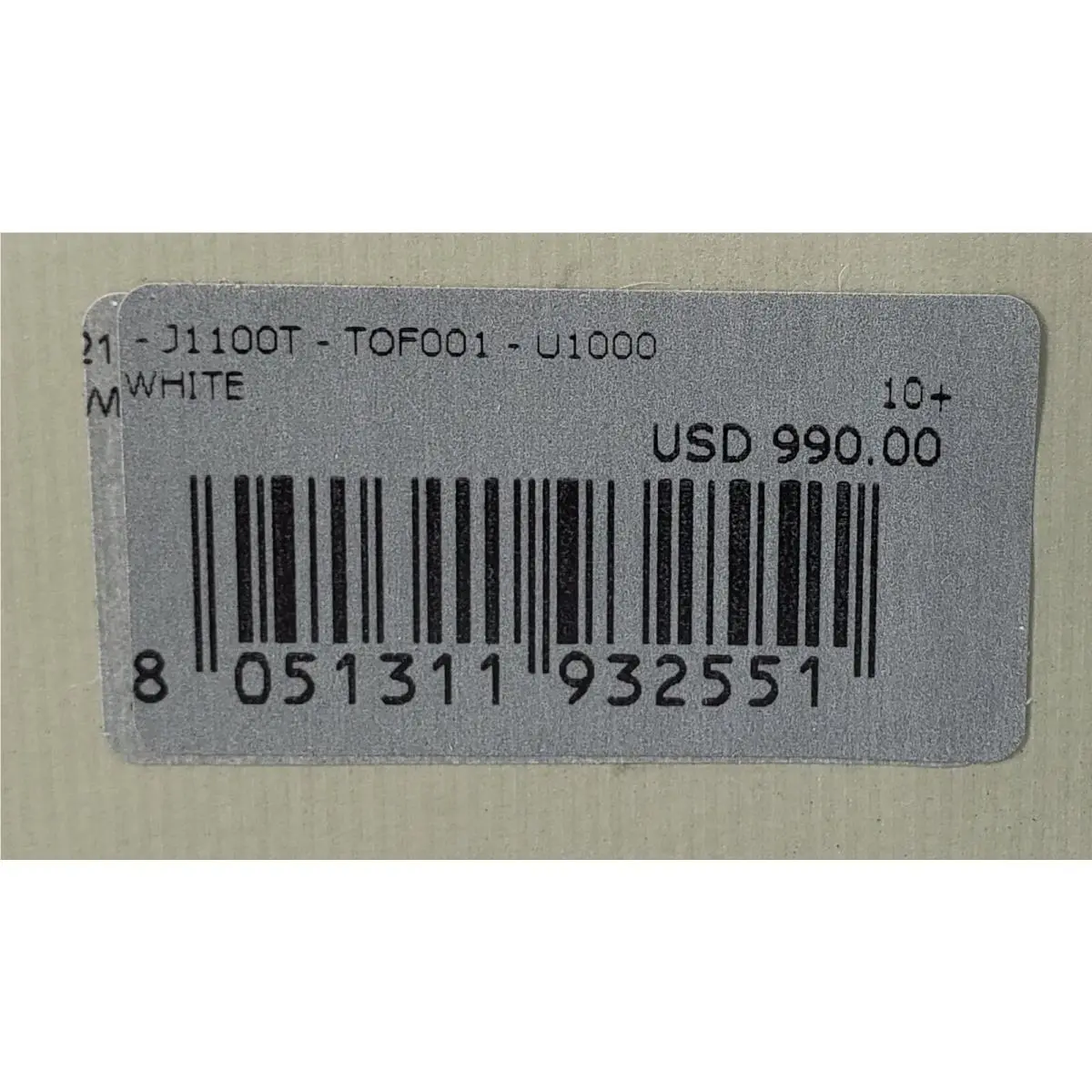 Tom Ford shoes - Tom Ford J1100T-TOF001 - White (UPC: 8051311932551) 5