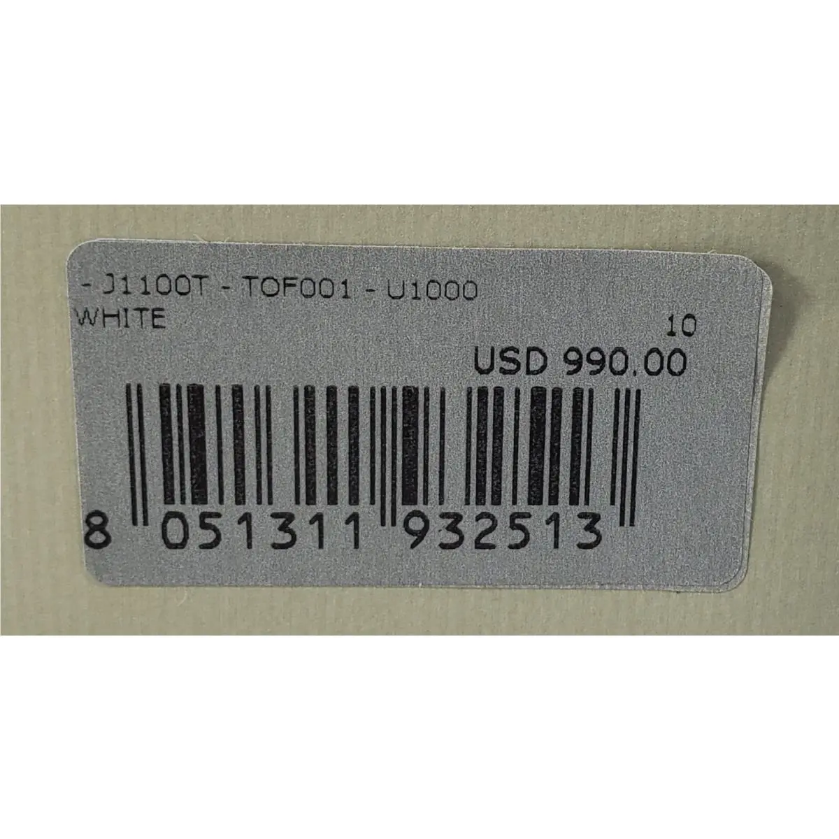 Tom Ford shoes - Tom Ford J1100T-TOF001 - White (UPC: 8051311932513) 5