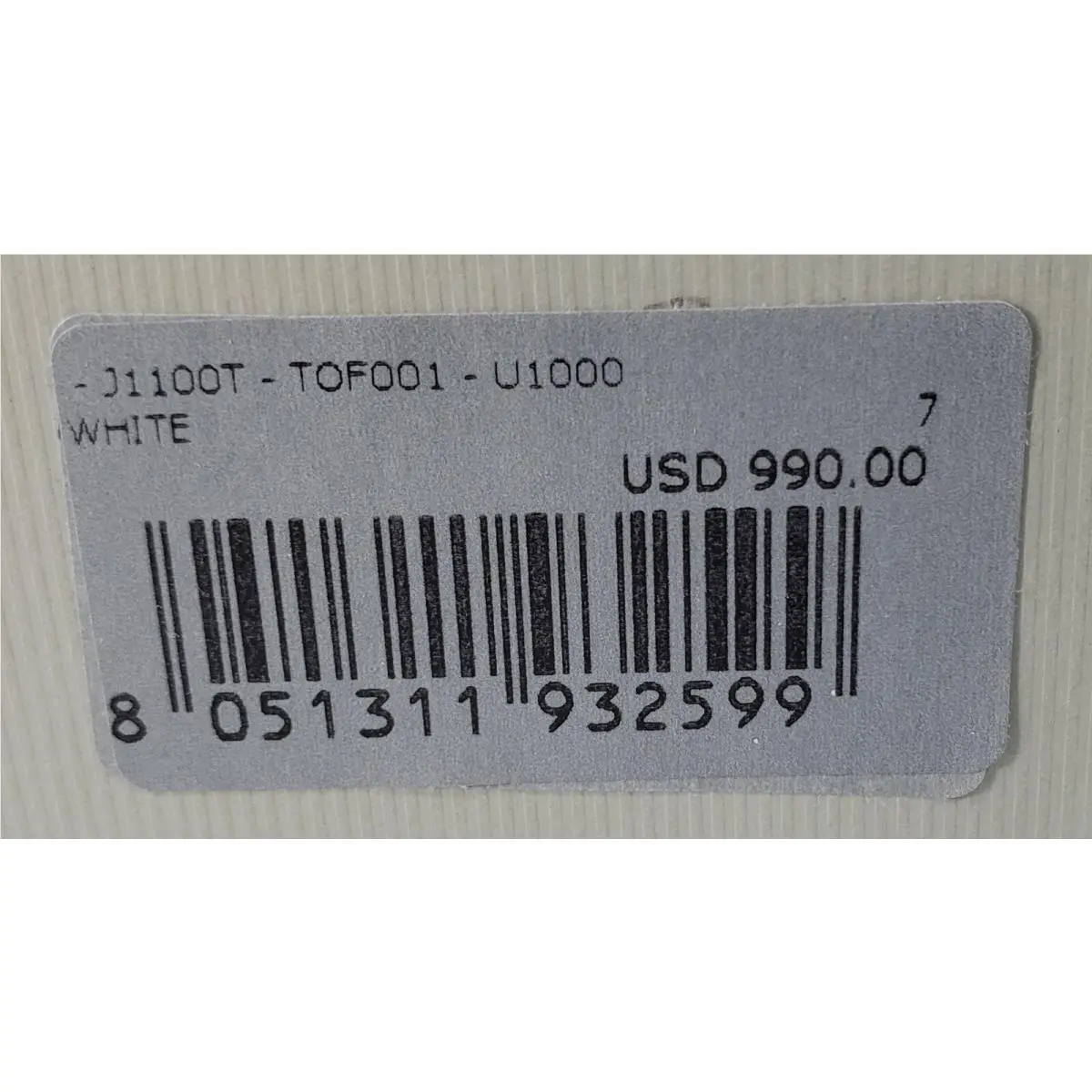 Tom Ford shoes - Tom Ford J1100T-TOF001 - White (UPC: 8051311932599) 7
