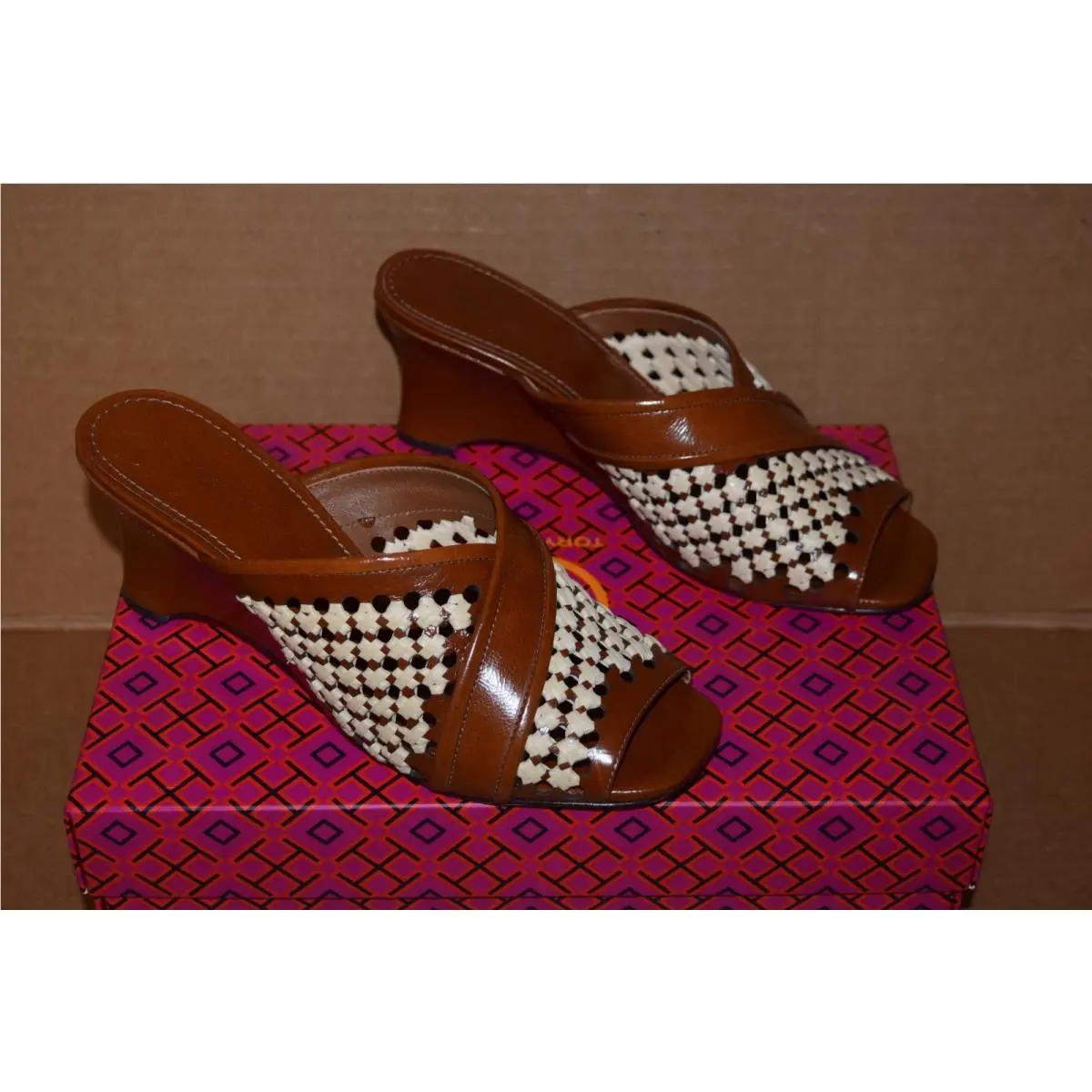 Tory Burch shoes - Woven Raffia Wedge - Woven Raffia Wedge - Brown 5