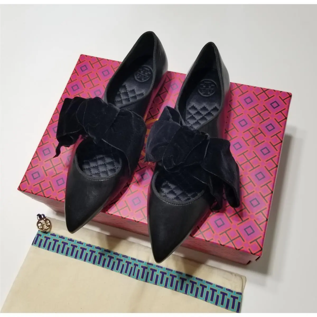 Tory Burch shoes - Tory Burch Clara Flat - Clara Flat - 52467 - Perfect Black 24