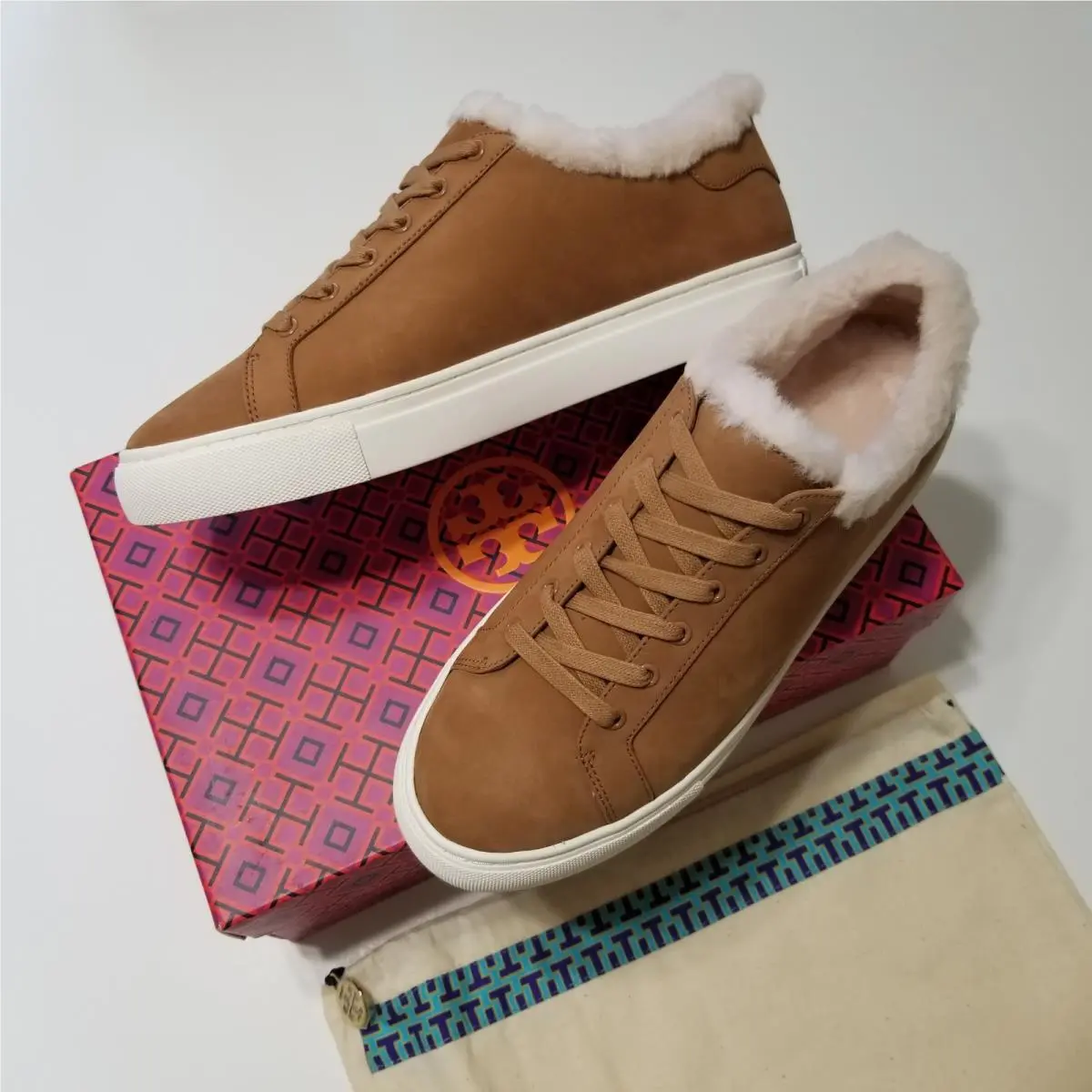 Tory Burch shoes - Tory Burch Lawrence Low-Top Sneaker - 44511 - Royal Tan 2
