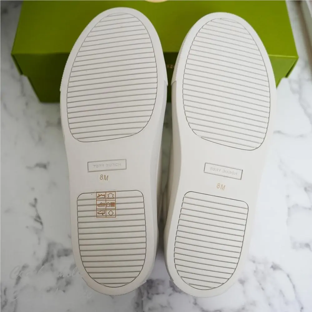 Tory Burch shoes - Tory Burch Color Block Signature T-Logo - 161131 - Snow White/Tory Red/Calcare 6