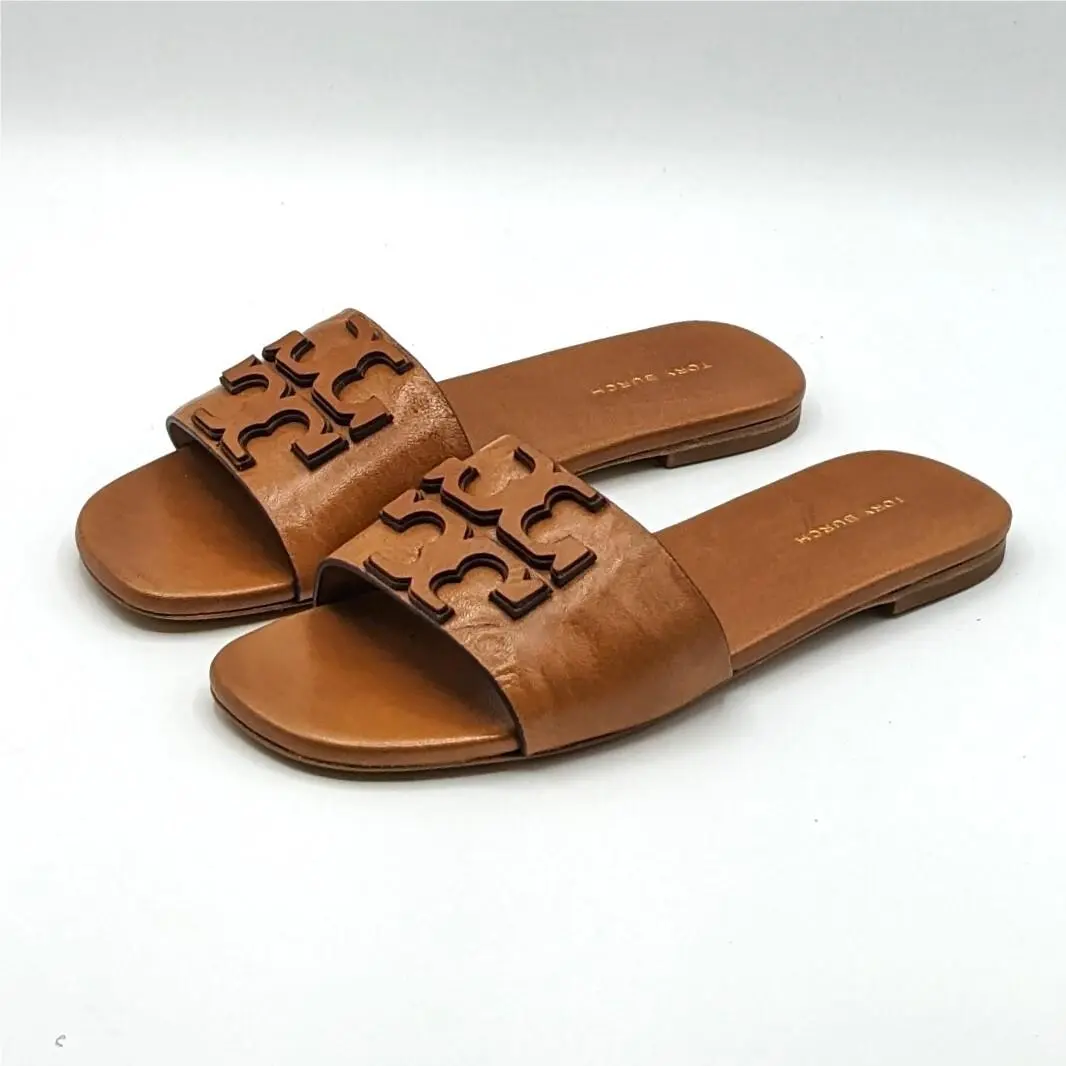 Tory Burch shoes - Tory Burch INES Single-Band Slide - 149466 - Brown 1