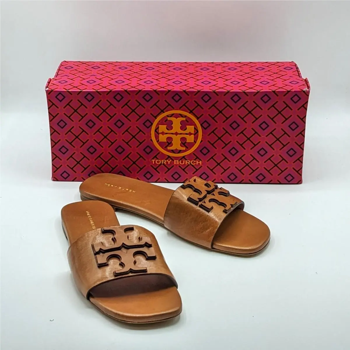 Tory Burch shoes - Tory Burch INES Single-Band Slide - 149466 - Brown 18