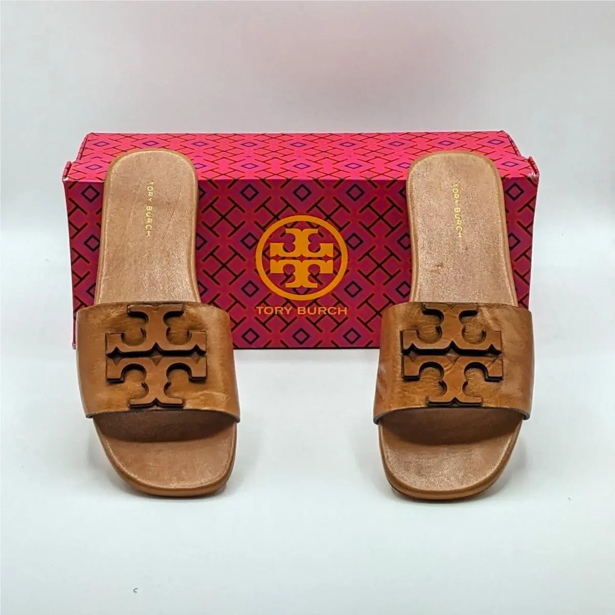 Tory Burch shoes - Tory Burch INES Single-Band Slide - 149466 - Brown 24