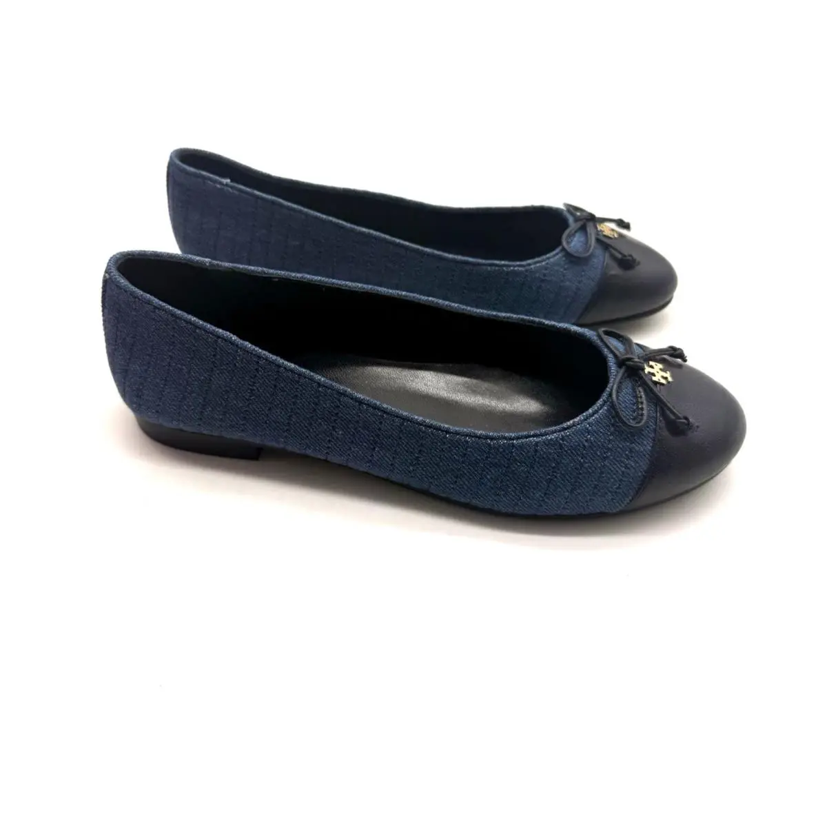 Tory Burch shoes - Tory Quilted Cap Toe - Tory Quilted Cap Toe - Demin/Navy 0