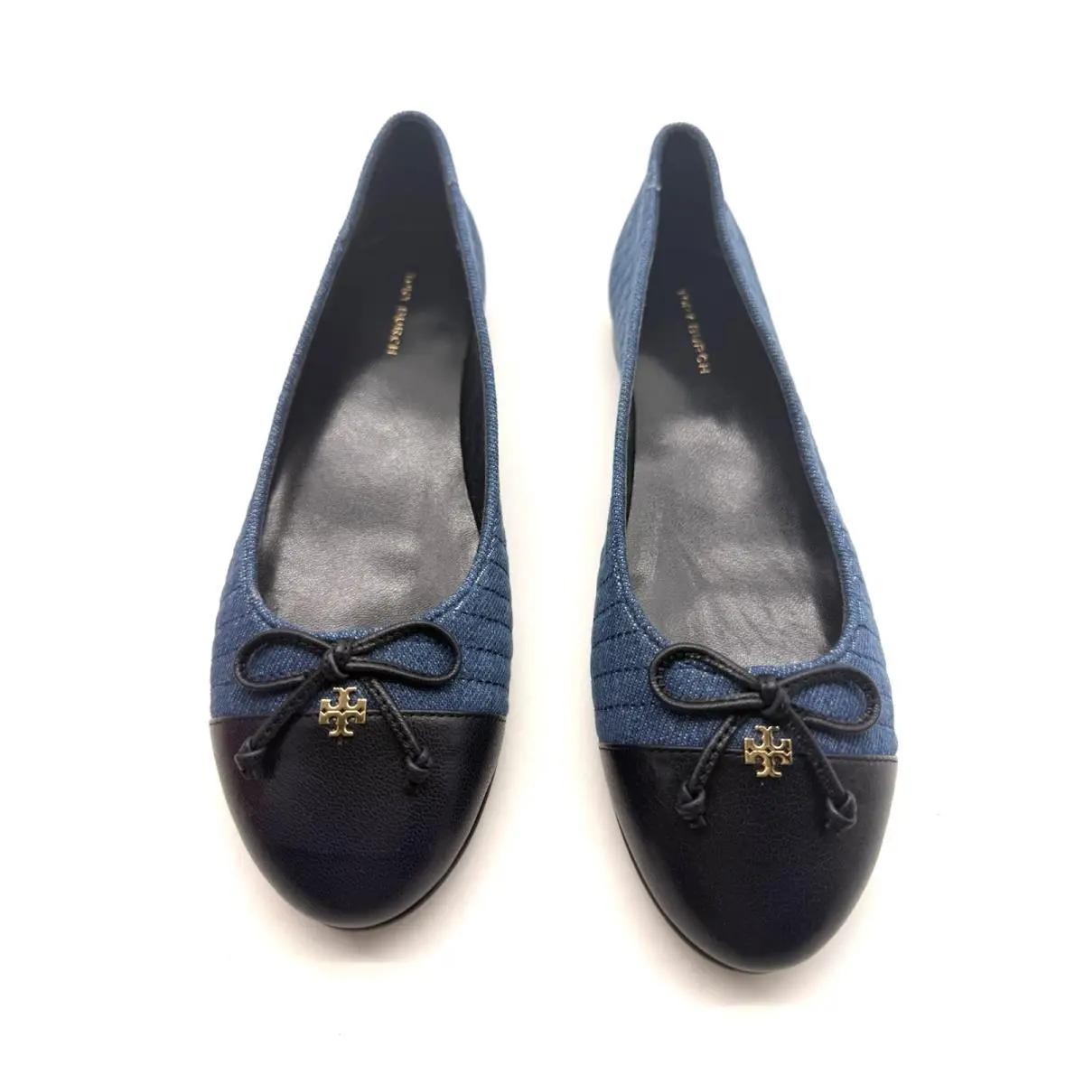 Tory Burch shoes - Tory Quilted Cap Toe - Tory Quilted Cap Toe - Demin/Navy 5