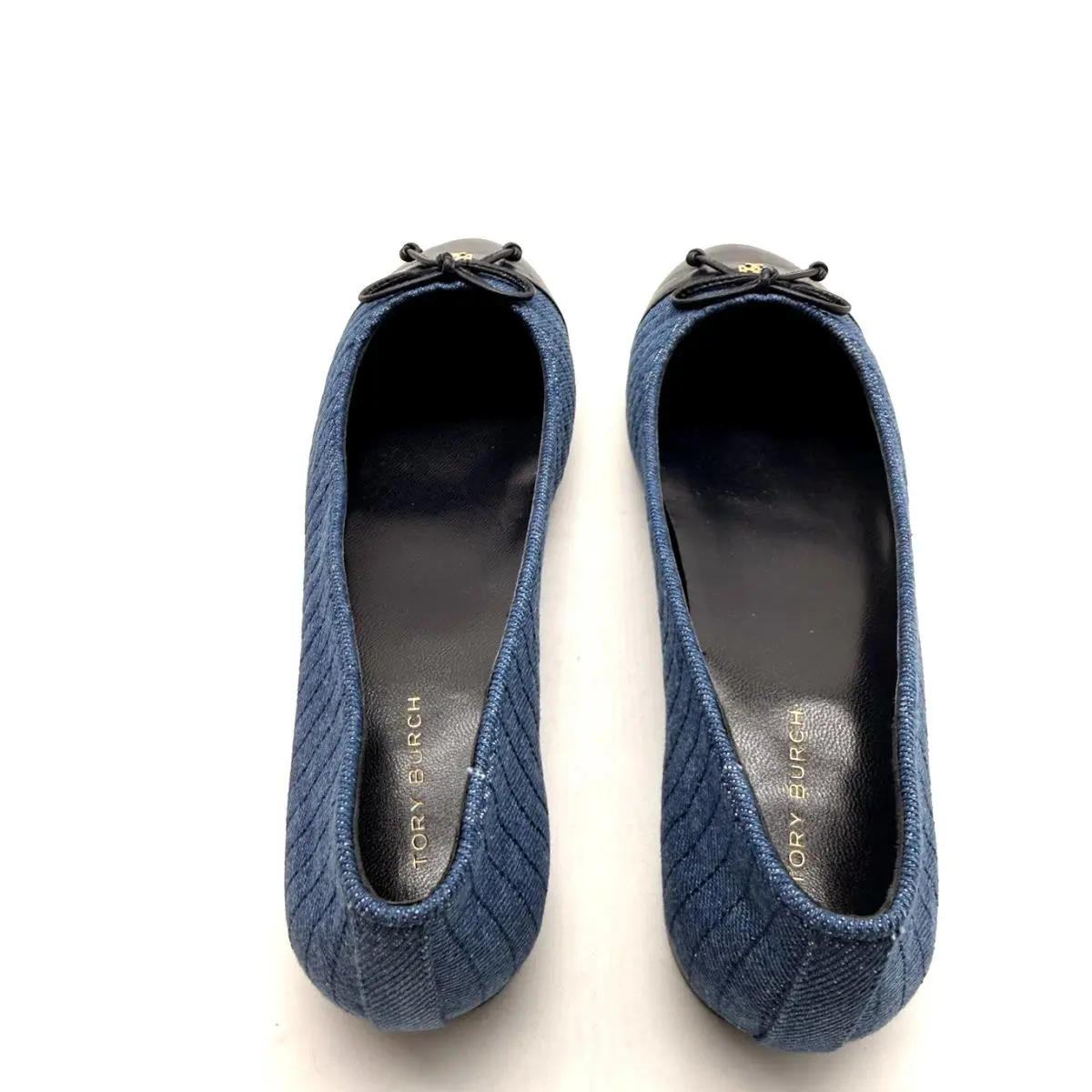 Tory Burch shoes - Tory Quilted Cap Toe - Tory Quilted Cap Toe - Demin/Navy 7