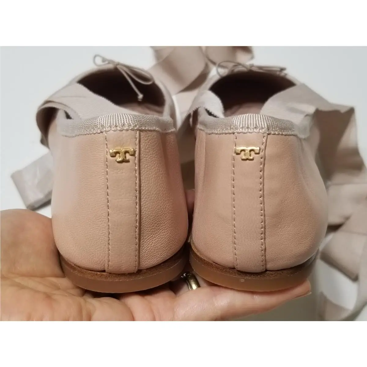 Tory Burch shoes - Tory Burch Elodie Lace Up Ballet Flat - 49155 - Goan Sand 15