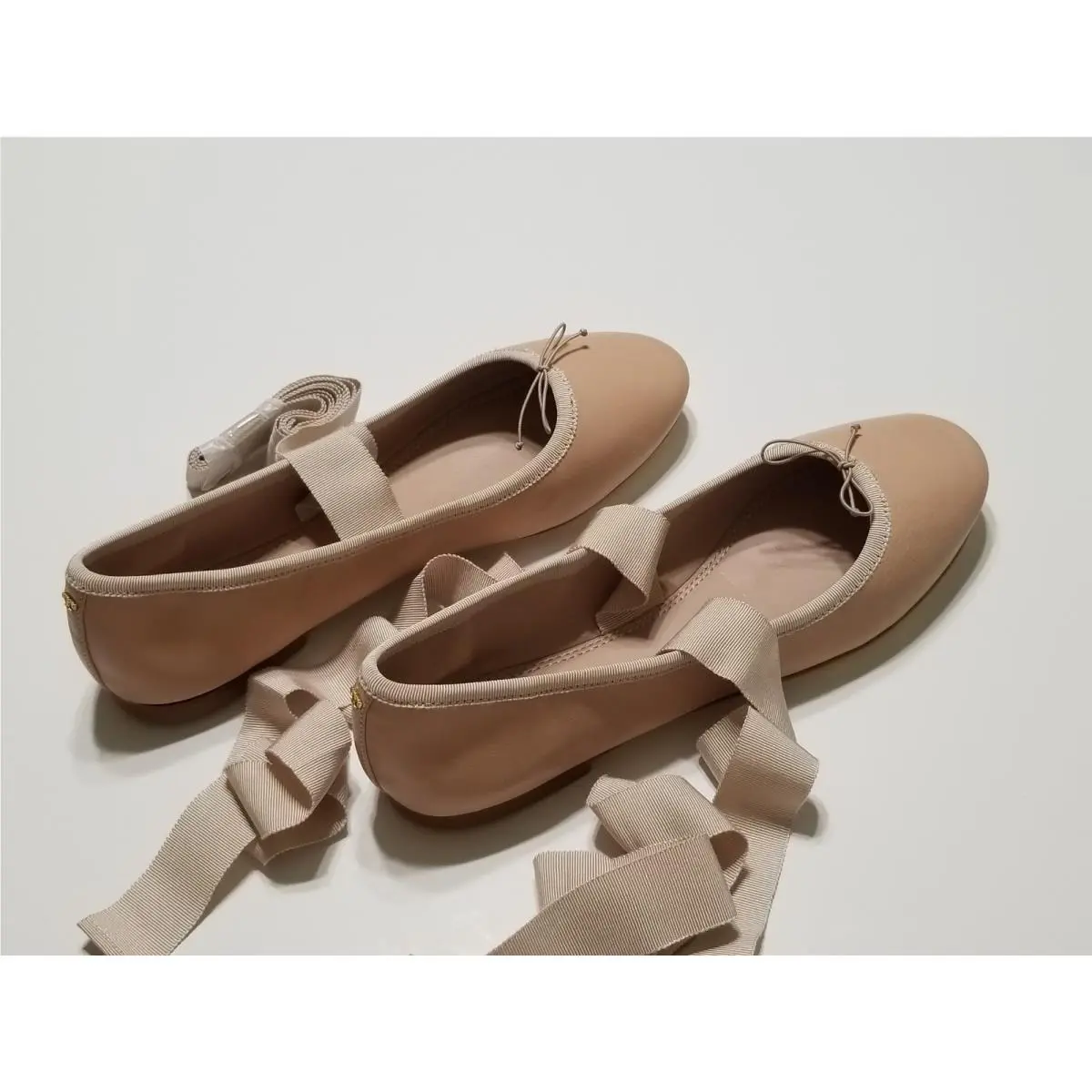 Tory Burch shoes - Tory Burch Elodie Lace Up Ballet Flat - 49155 - Goan Sand 28