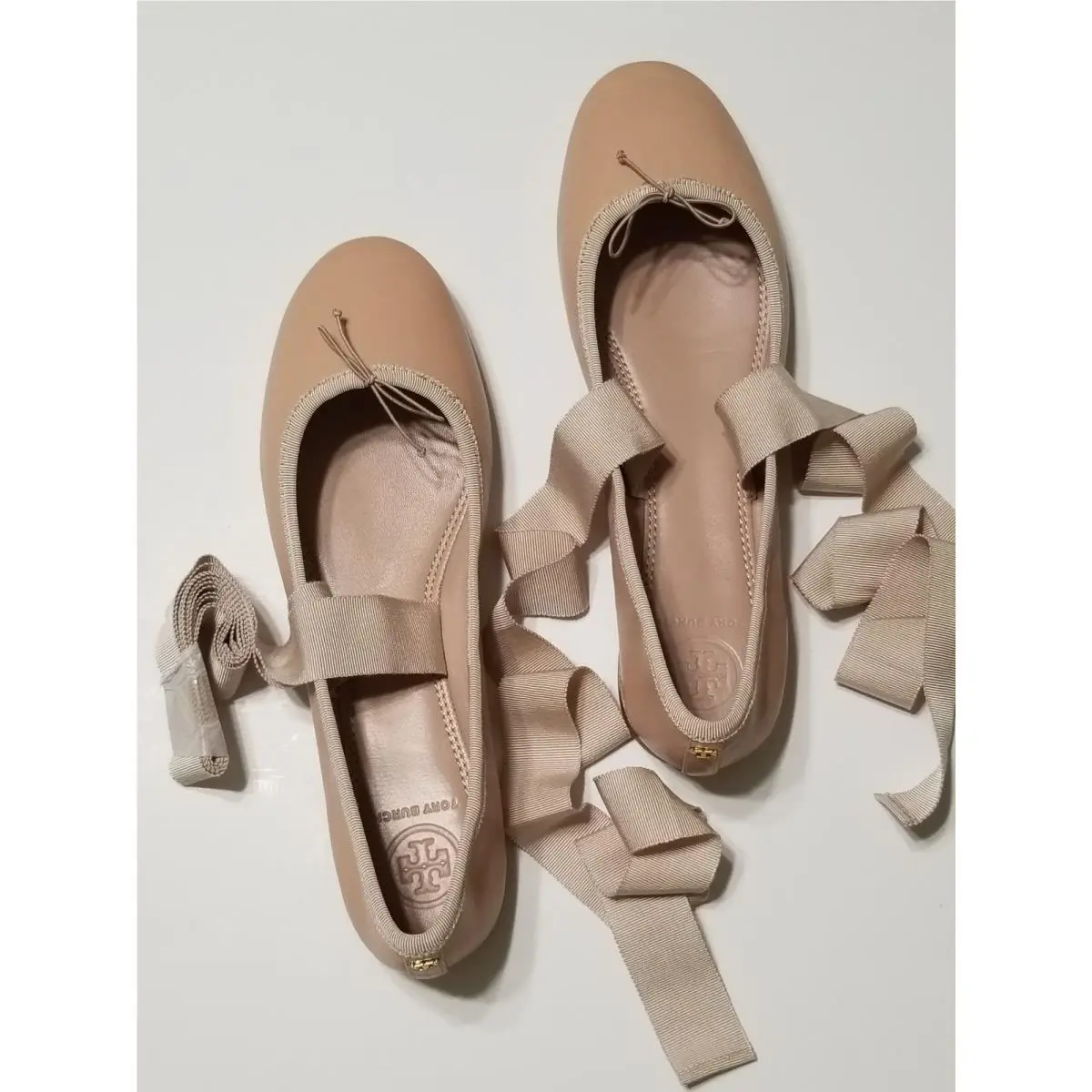 Tory Burch shoes - Tory Burch Elodie Lace Up Ballet Flat - 49155 - Goan Sand 29