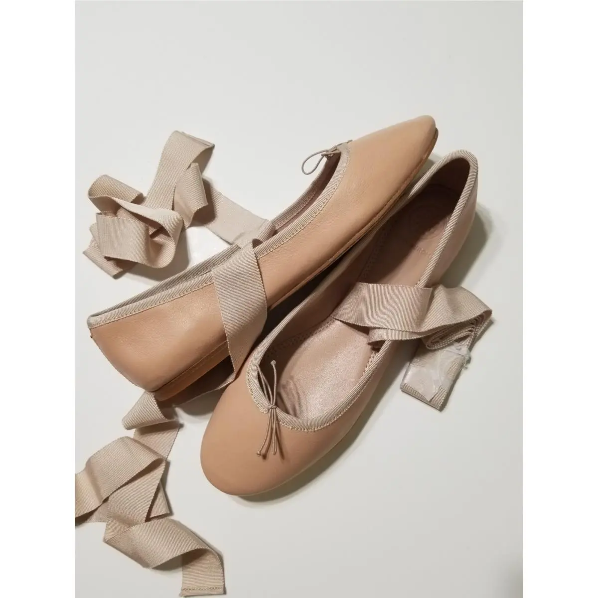 Tory Burch shoes - Tory Burch Elodie Lace Up Ballet Flat - 49155 - Goan Sand 32