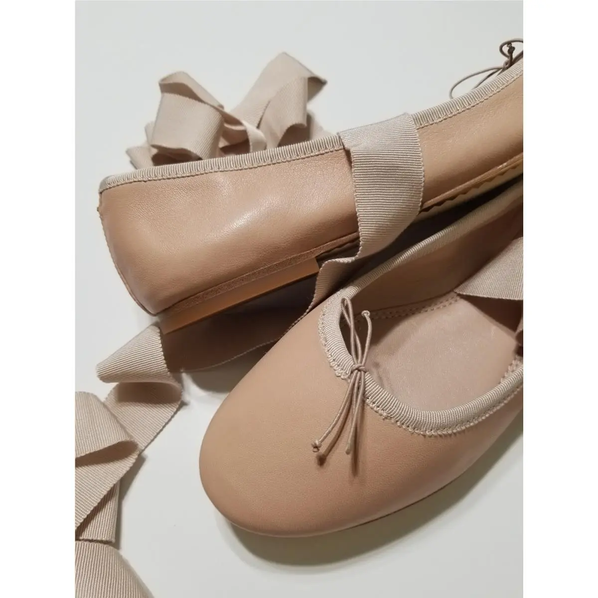Tory Burch shoes - Tory Burch Elodie Lace Up Ballet Flat - 49155 - Goan Sand 33
