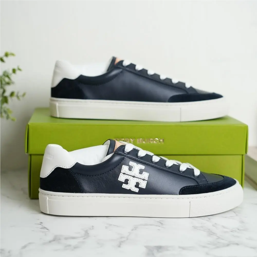 Tory Burch shoes - Tory Burch Color Block Signature T-Logo - 161131 - New Navy/Snow white 10