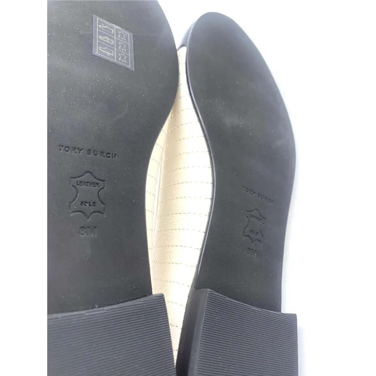 Tory Burch shoes - Tory Quilted Cap Toe - Tory Quilted Cap Toe - Cream & Black 6