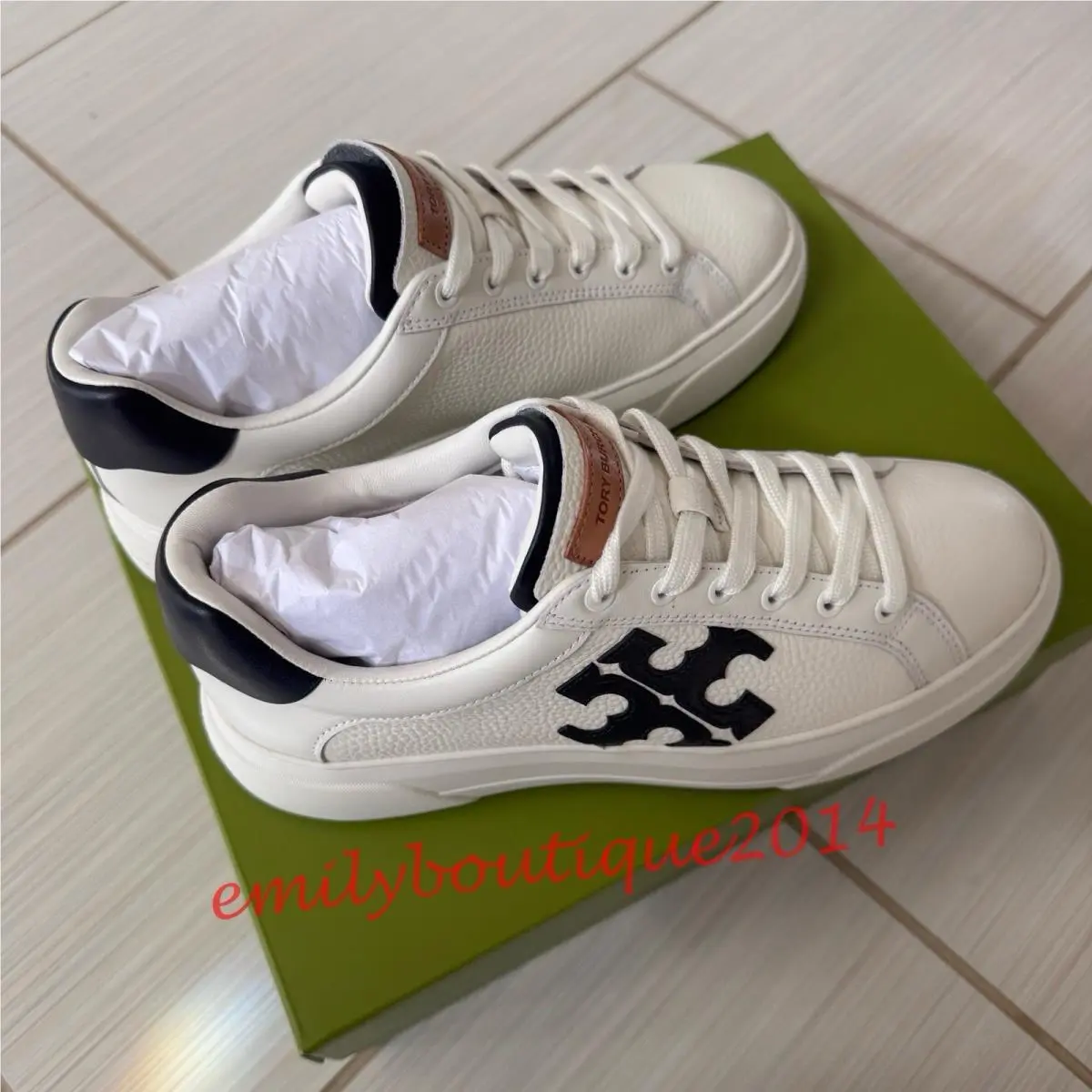 Tory Burch shoes - Tory Burch Color-Block - 156540 - Snow White/ Perfect Navy (UPC: 197865039334) 1