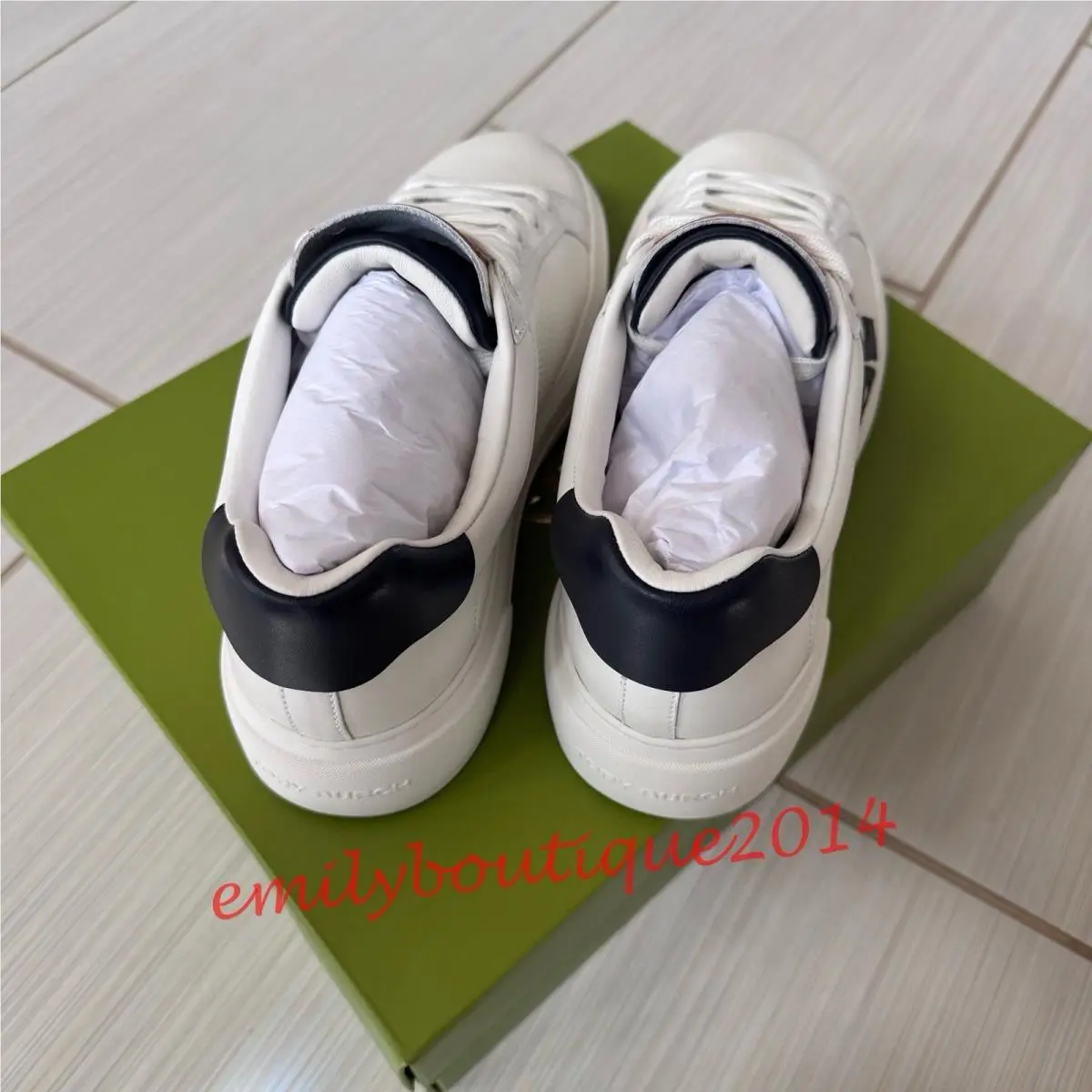 Tory Burch shoes - Tory Burch Color-Block - 156540 - Snow White/ Perfect Navy (UPC: 197865039334) 2