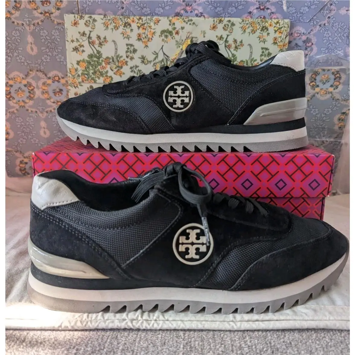Tory Burch shoes - Tory Burch Logo - Logo - 44481 - black, grey, Manufacturer: New Ivory/Cerbiatto/New Ivory 1
