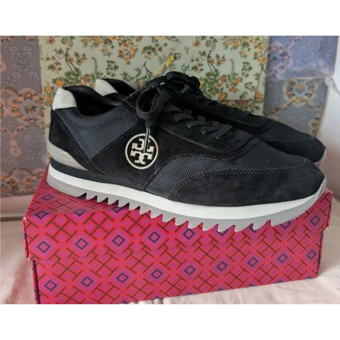 Tory Burch shoes - Tory Burch Logo - Logo - 44481 - black, grey, Manufacturer: New Ivory/Cerbiatto/New Ivory 0