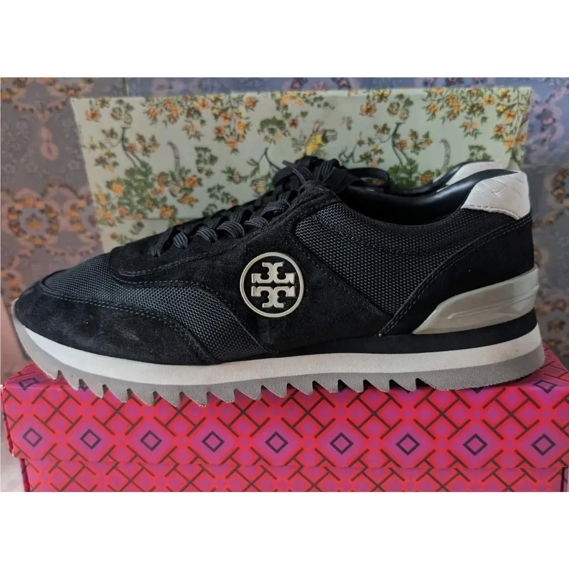 Tory Burch shoes - Tory Burch Logo - Logo - 44481 - black, grey, Manufacturer: New Ivory/Cerbiatto/New Ivory 4