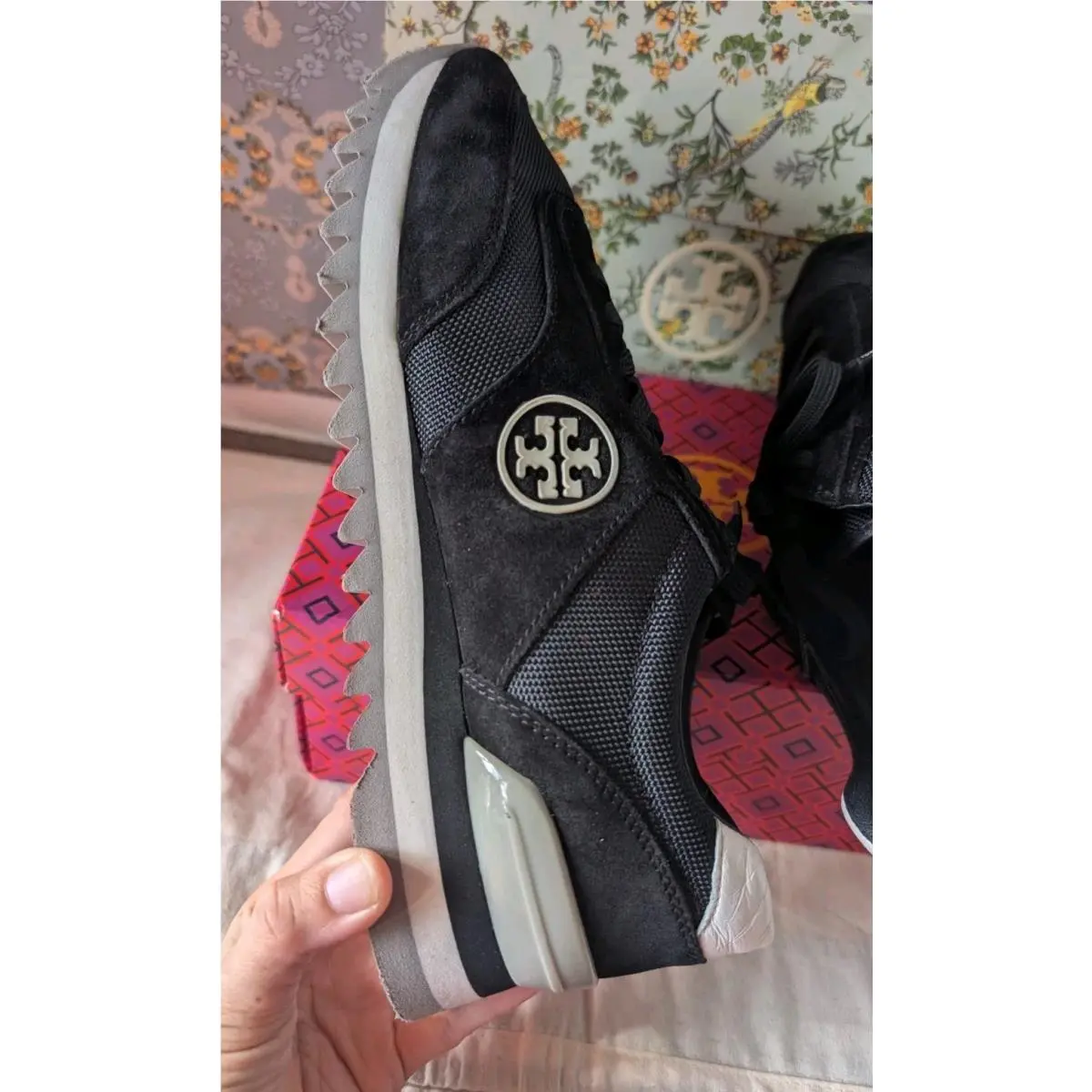 Tory Burch shoes - Tory Burch Logo - Logo - 44481 - black, grey, Manufacturer: New Ivory/Cerbiatto/New Ivory 7