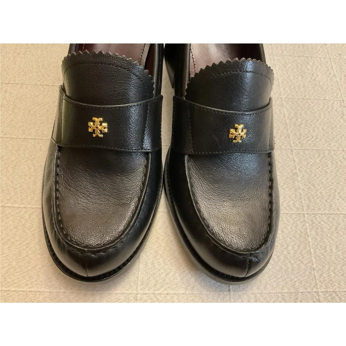 Tory Burch shoes - Double T Logo Loafer Pump - Black 7